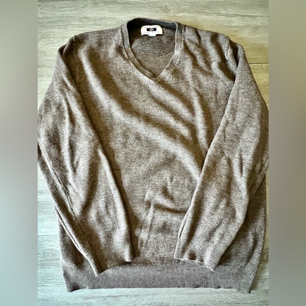 Joseph Abboud Brown V Neck Sweater XXL